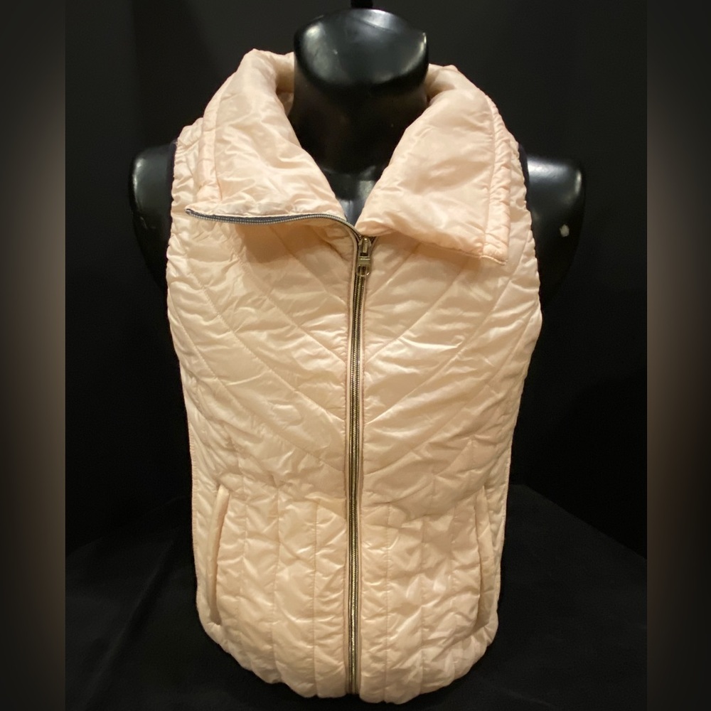 Puffer Vest (light pink & black) by Workshop Republic Clothing